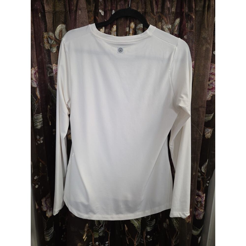 Peter Millar Vinyasa Womens Performance White Long Sleeve Size Medium - Picture 12 of 14